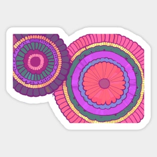 Colorful Flower Mandala Sticker